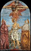 Andrea del Castagno The Holy Trinity, St Jerome and Two Saints oil